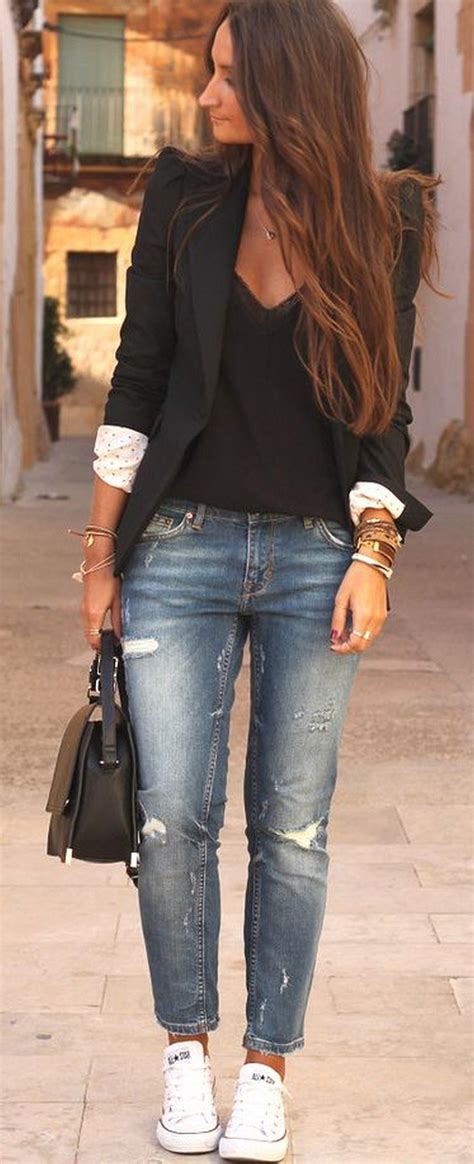 black blazer outfits for ladies|black and white blazer outfits.